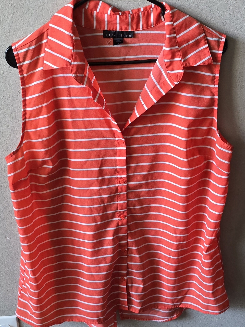 Attention Women’s Orange Striped Top